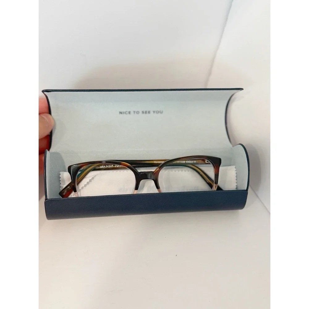 warby parker EUGENE N 615-51-17-140 Eyeglasses Frame With Hard Case Fast Shippin